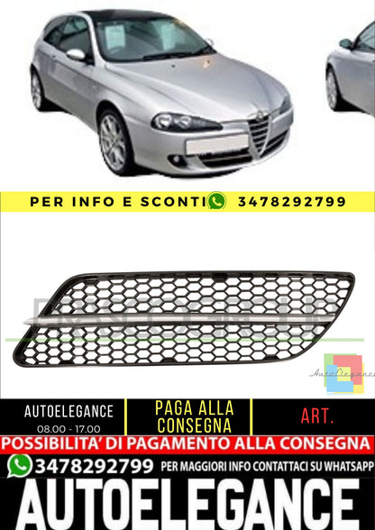 🔥AA3422134 GRIGLIA SINISTRA  NERA PER ALFA ROMEO 147 2004-2010🔥
