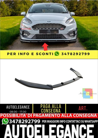 ✨SPLITTER Nero Lucido  Design PER Ford Fiesta MK8 ST/ST-Line 2017+✨