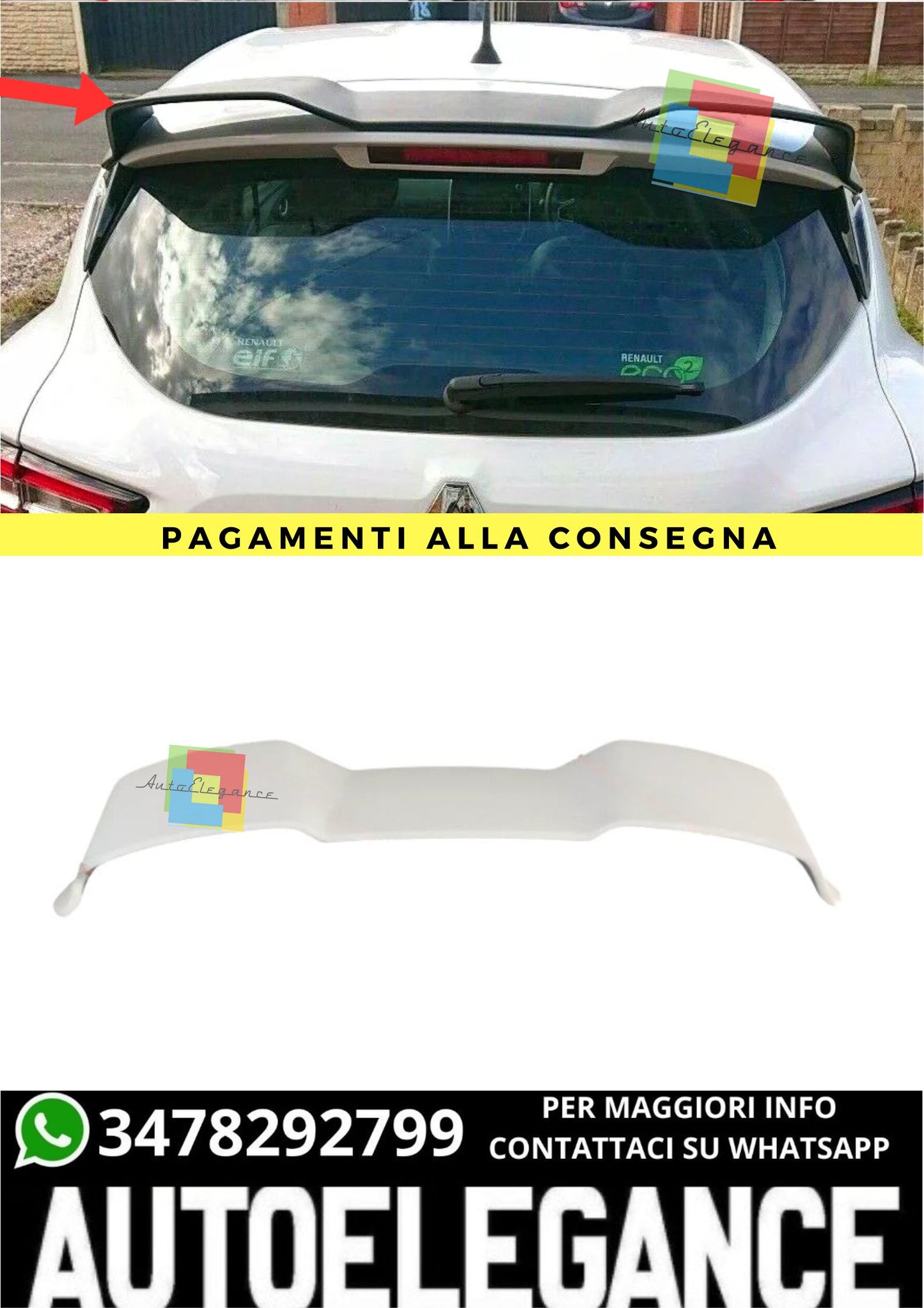 ❤️‍🔥SPOILER ADATTO PER  RENAULT CLIO MK4❤️‍🔥
