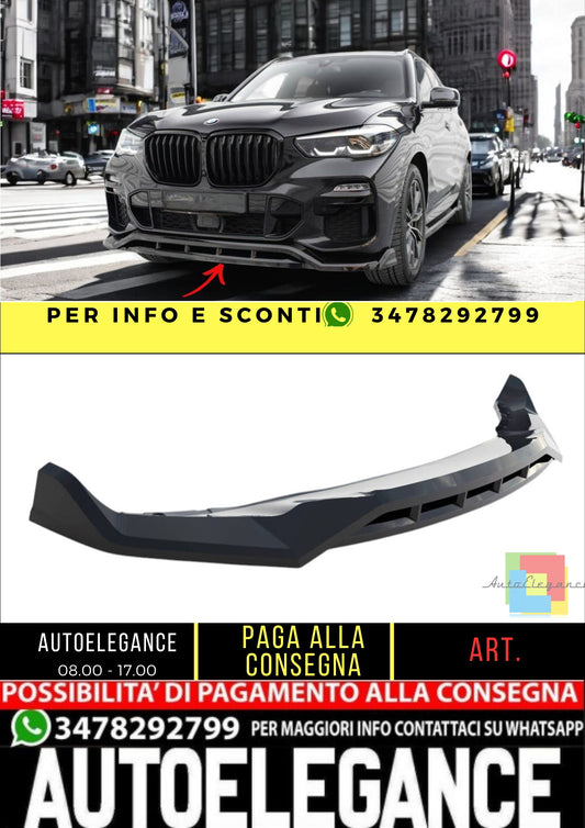 ✨SPLITTER anteriore V2 nero lucido ABS per BMW X5 M-Pack G05✨