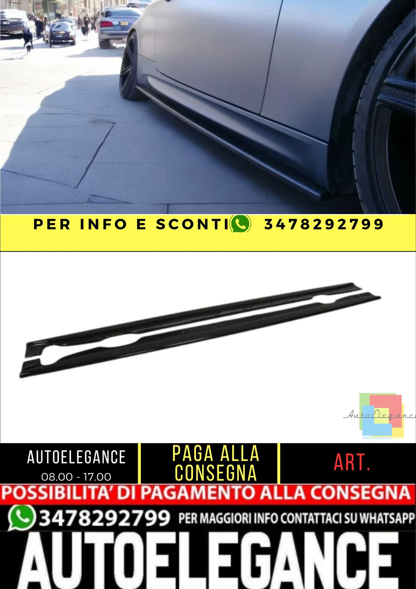 ✨MINIGONNE ADATTE per BMW M3 E92 / E93 Coupé / Cabrio✨