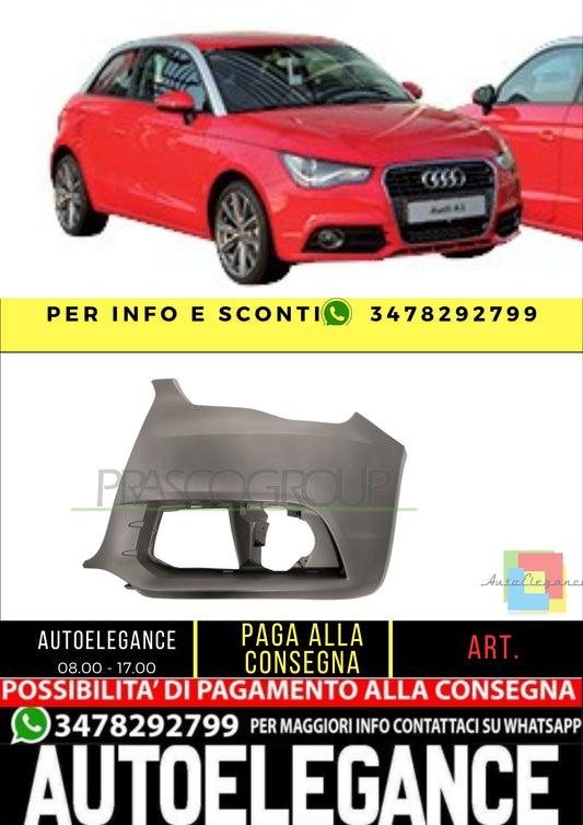 ✨AD1201104 FRONT LEFT BUMPER WITH PRIMER FOR AUDI A1 2010-2014✨