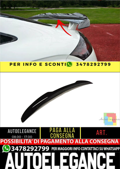 ✨SPOILER ALA AGGIUNTIVA Design Nero Lucido ABS Per Audi TT Mk2 RS 2009-2014✨