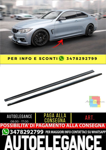 ✨MINIGONNE LATERALI Design V3 ADATTE per BMW Serie 4 Coupe M-Pack F32✨