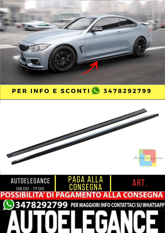 ✨MINIGONNE LATERALI Design V3 ADATTE per BMW Serie 4 Coupe M-Pack F32✨