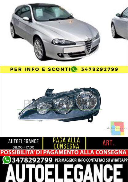 🔥AA3424904 PROIETTORE SINISTRO H1+H7-ELETTRICO PER ALFA ROMEO 147 2004-2010🔥
