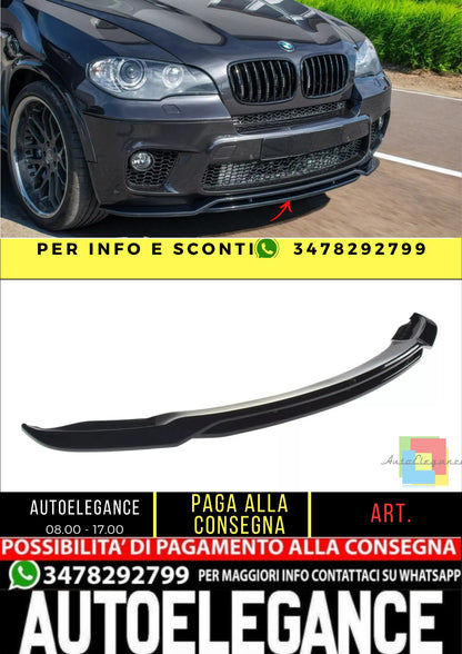 ✨SPLITTER ADATTO per BMW X5 E70 lifting M design lucido ABS 2010-2013✨