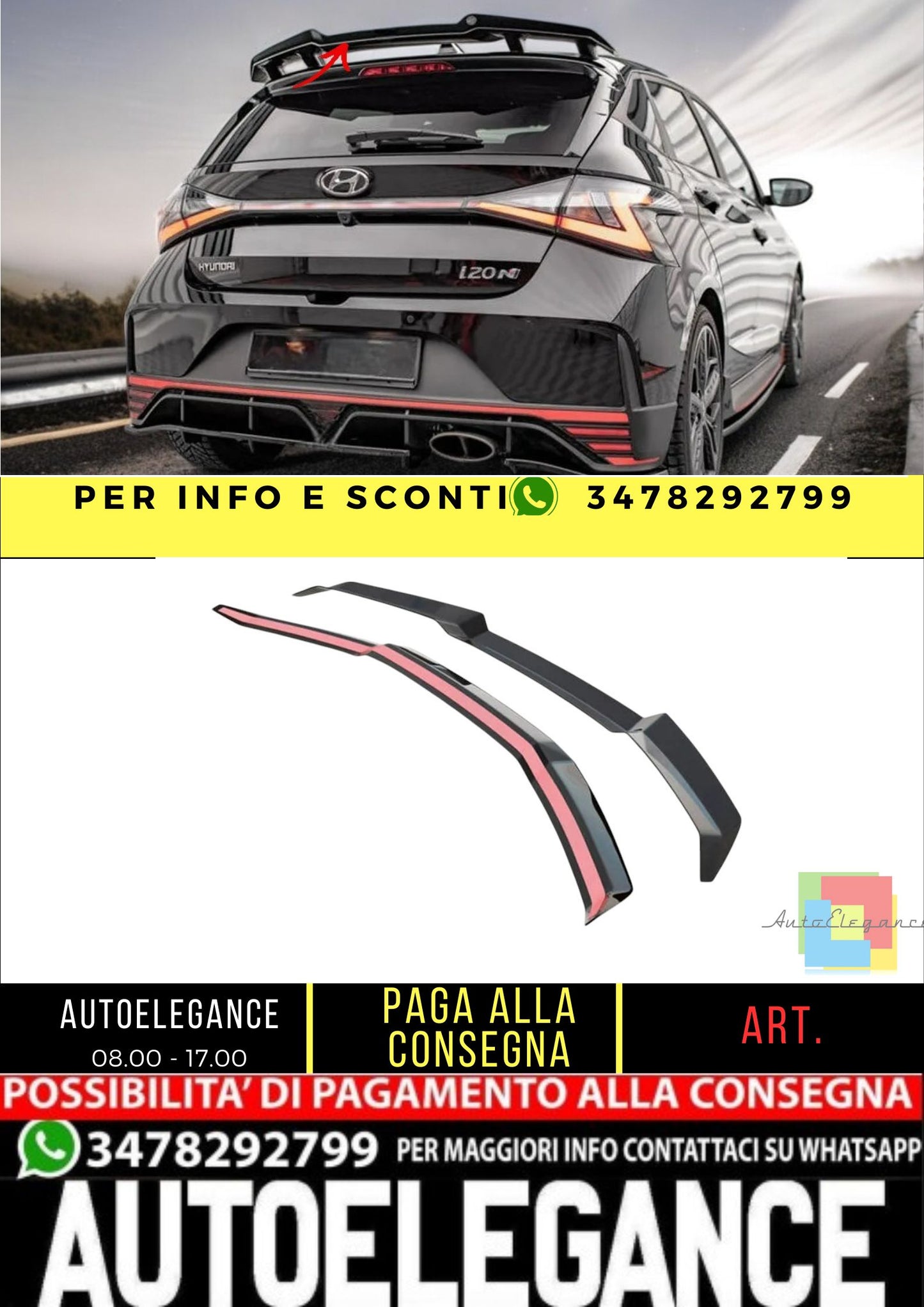 ✨SPOILER ALA AGGIUNTIVA per Hyundai i20N MK3✨