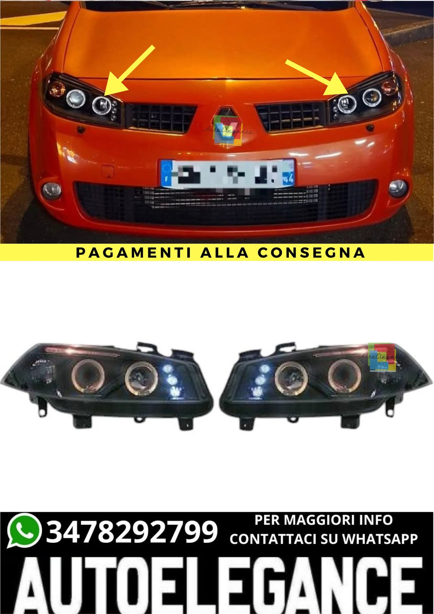 😍Fari Adatto Per Renault Megane 02-05😍
