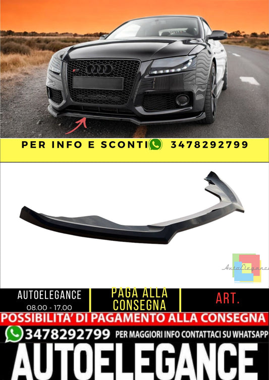 ✨Splitter anteriore V3 design nero lucido per Audi S5/A5 S-Line 8T 2007-2011✨