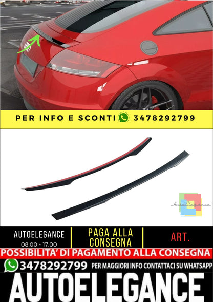 ✨SPOILER ALA AGGIUNTIVA Nero Lucido per Audi TT 8J  2006-2010✨