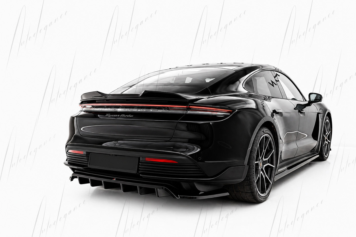 🔥ART.9702 SPLITTER POSTERIORE (CON BARRE VERTICALI PORSCHE TAYCAN TURBO S Mk1🔥