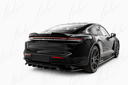 🔥ART.9702 SPLITTER POSTERIORE (CON BARRE VERTICALI PORSCHE TAYCAN TURBO S Mk1🔥
