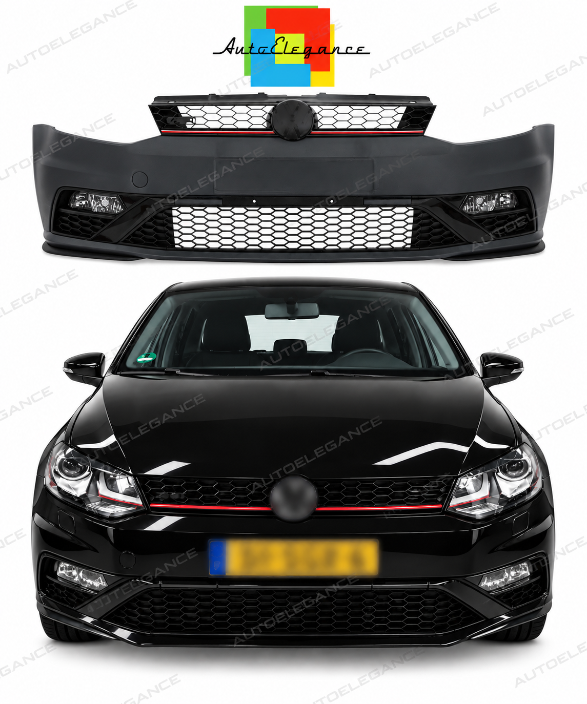 👉Paraurti anteriore look GTI Facelift per VW Polo V (6R, 6C) (2009-2017)👈