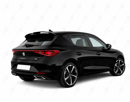 💕ART.9726 SPOILER TETTO LEON MK4 NERO LUCIDO IN ABS / 2020+💕
