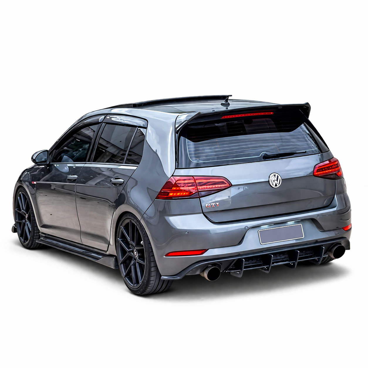 💫ART.9469 Spoiler Posteriore Stile Osir in ABS per VW GOLF 8  2020 Nero Lucido💫