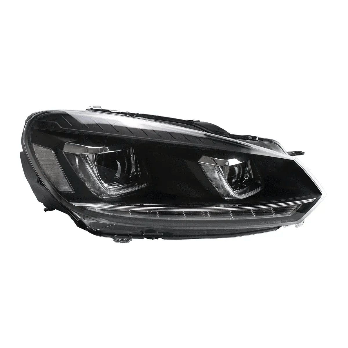 Fari a LED per Volkswagen Golf Mk6 2010-2014 con Demon Eyes (NON ADATTA PER I MODELLI GIT e GTR)