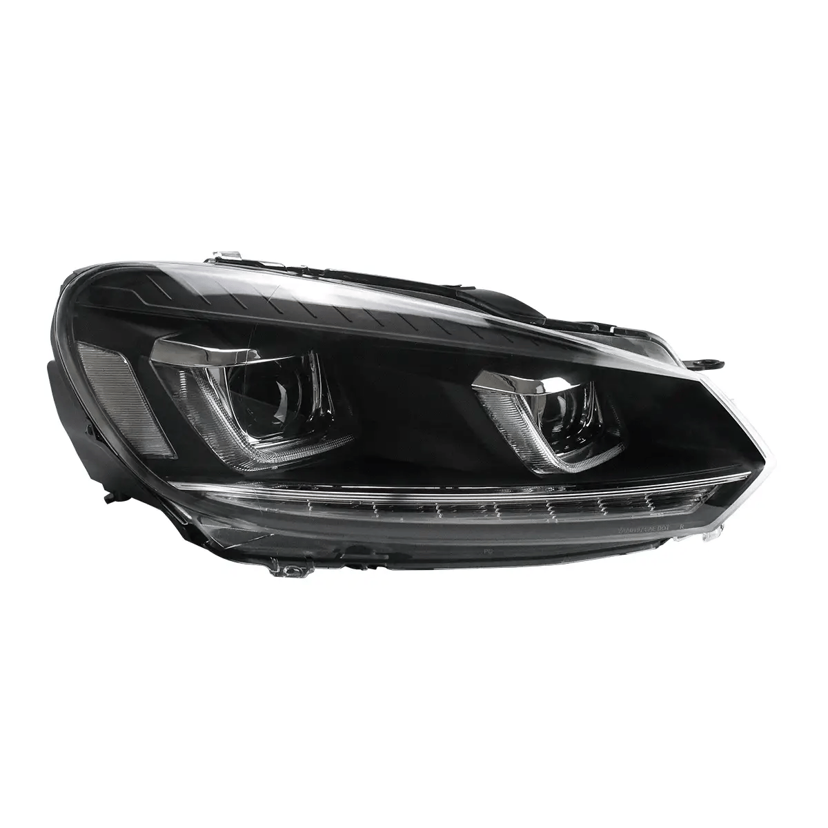 Fari a proiettore con 2 lampadine LED D2S per Volkswagen Golf 6 / MK6 2010-2014