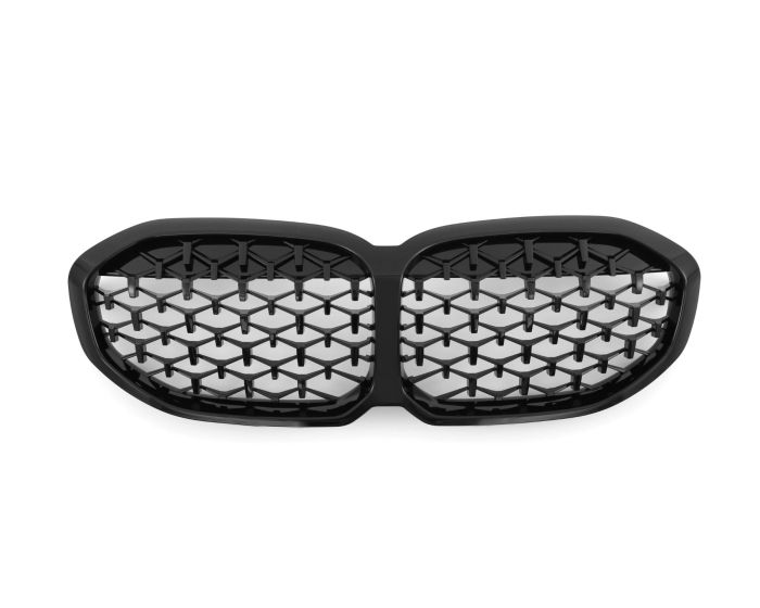 🔥 ART.2511 Griglia Radiatore Diamond Nero Lucido per BMW Serie 1 F40🔥