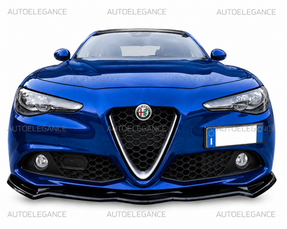 💫SPLITTER ALFA ROMEO ADATTO PER GIULIA STANDARD IN NERO LUCIDO ABS💫