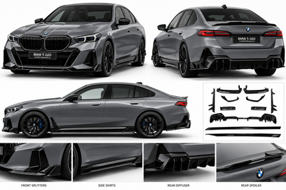 ART.10715 BODYKIT ADATTO  PER BMW 5 G60 / G61 Look M Performance III Nero lucido