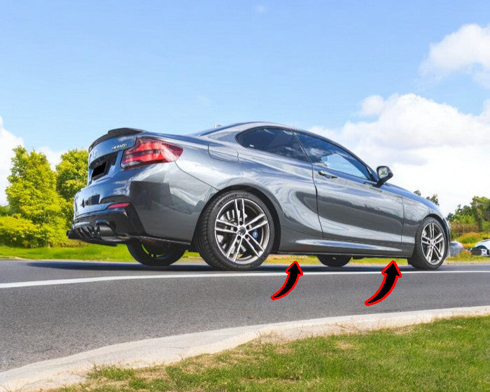 Minigonne laterali adatte per BMW SERIE 2 F22 F23 2014-2020 (SET / ABS)