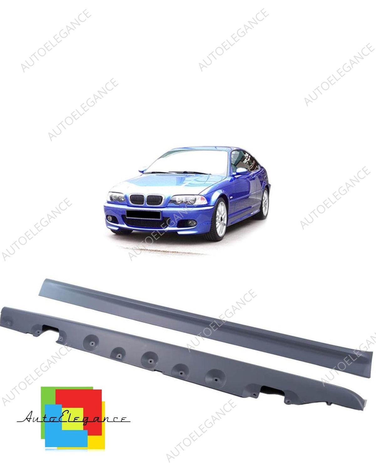 👉Set di minigonne laterali adatto per BMW Serie 3 E46 Coupé Cabrio 1999-2006👈