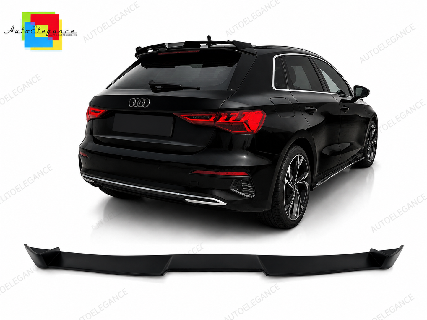 👉Spoiler Tetto Posteriore per Audi A3 8Y Sportback 2020+ PU Non Innescato👈