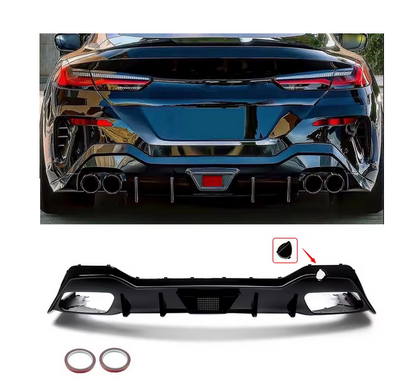 💕DIFFUSORI  BMW 8 Series G16 Gran Coupe 840i M850i M-Sport 18-23 NERO LUCIDO 💕