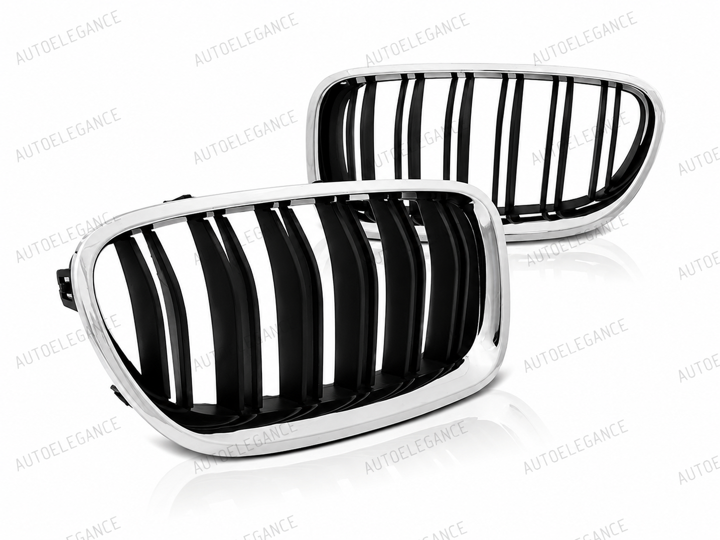💫ART.10060 GRIGLIA NERA CROMATA LOOK SPORTIVO PER BMW F10 / F11 10-16💫