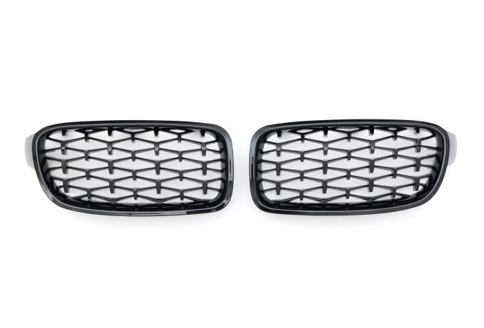 ✨GRIGLIA SPORTIVA DIAMANTE NERO LUCIDO ADATTO PER BMW SERIE 3 F30 F31 SPORT✨