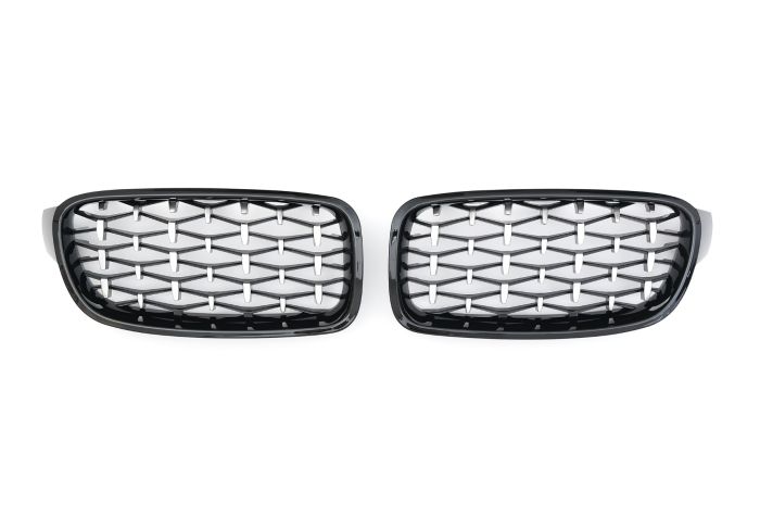 ✨GRIGLIA SPORTIVA DIAMANTE NERO LUCIDO ADATTO PER BMW SERIE 3 F30 F31 SPORT✨