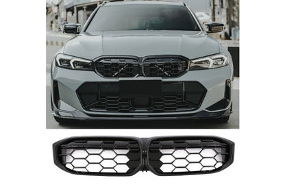 ✨GRIGLIA DOPPIA BARRA NERO LUCIDO ADATTO PER BMW SERIE 3 G20 G21 PRE-LCI✨