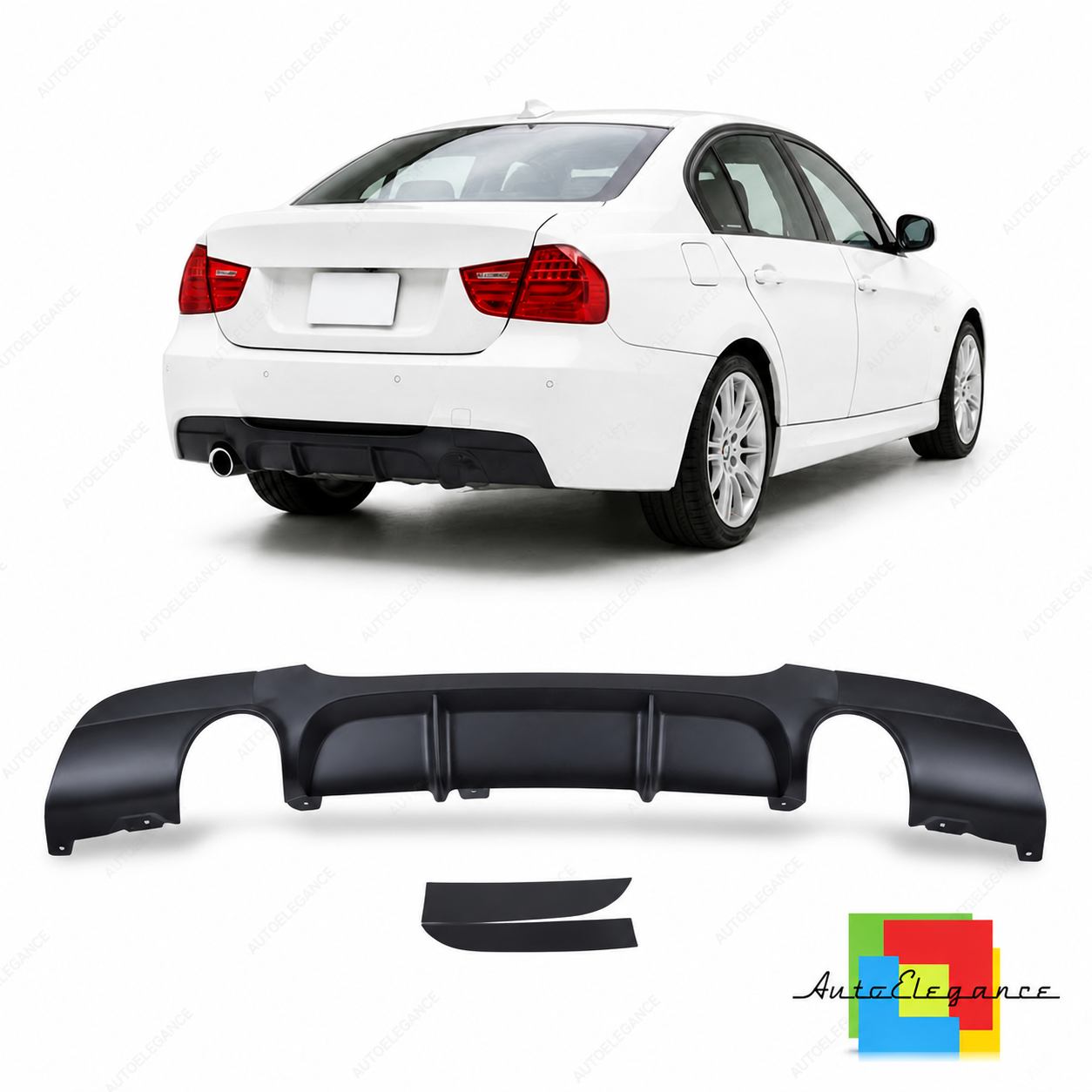 SPLITTER SUITABLE FOR VW GOLF 8 GTI GTD RLINE LOOK GLOSSY BLACK SPORTY DESIGN 