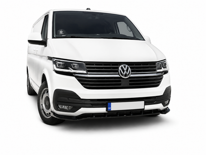 👉Splitter Anteriore V.2 per Volkswagen T6.1 Paraurti Standard Nero Lucido👈