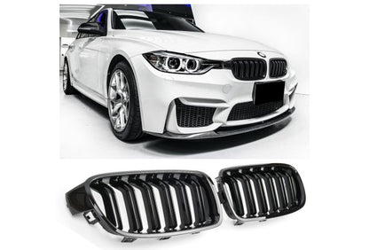 ✨GLOSS BLACK DOUBLE BRACKET GRILLE SUITABLE FOR BMW 3 SERIES F30 F31 SPORT✨
