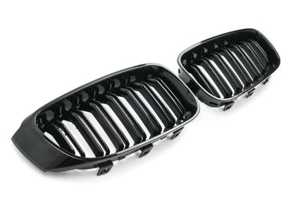 ✨GRIGLIA DOPPIO PONTE NERO LUCIDO ADATTO PER BMW F34 GT SPORT ✨