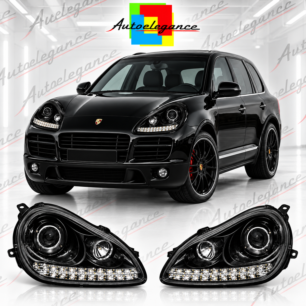 ART.4915 FARI ANTERIORI ADATTO  PER  PER PORSCHE CAYENNE 2002-2006