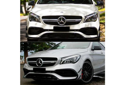 FRONT SPOILER suitable for the restyling of the Mercedes C117 CLA class