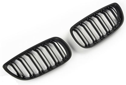 ⭐GRIGLIA DOPPIA PONTE NERO OPACO ADATTO PER BMW E92 E93 06-10⭐