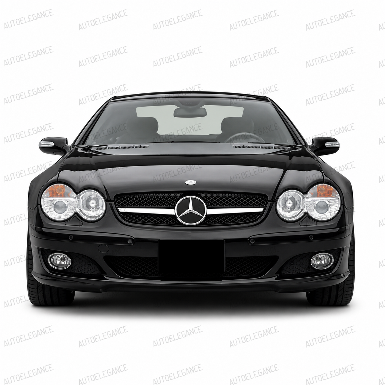 💫ART.10061 GRIGLIA NERA CROMATA SPORTIVA PER MERCEDES SL R230 01-06💫