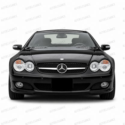 💫ART.10061 GRIGLIA NERA CROMATA SPORTIVA PER MERCEDES SL R230 01-06💫