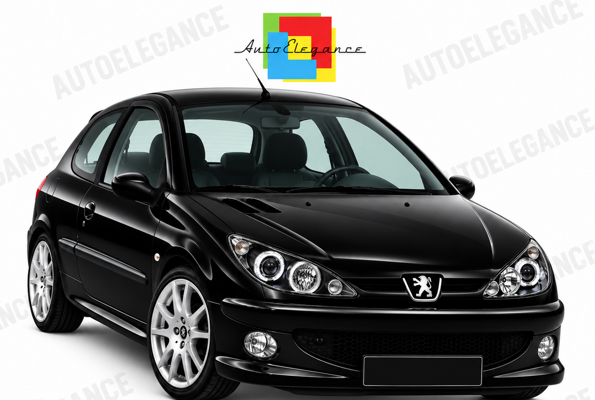 ART.11086 FARI  ANTERIORI ADATTO PER PEUGEOT 206 02- LED  NERO