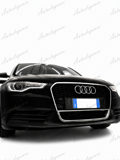🔥ART.0677 GRIGLIA PER AUDI A6 4G C7 2012-2015 LOOK RS6 QUATTRO BORDO CROMATO🔥