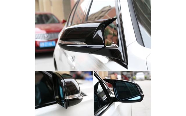 Calotte specchietti nere sport adatti per BMW F39, F48, G29, F40 e F44