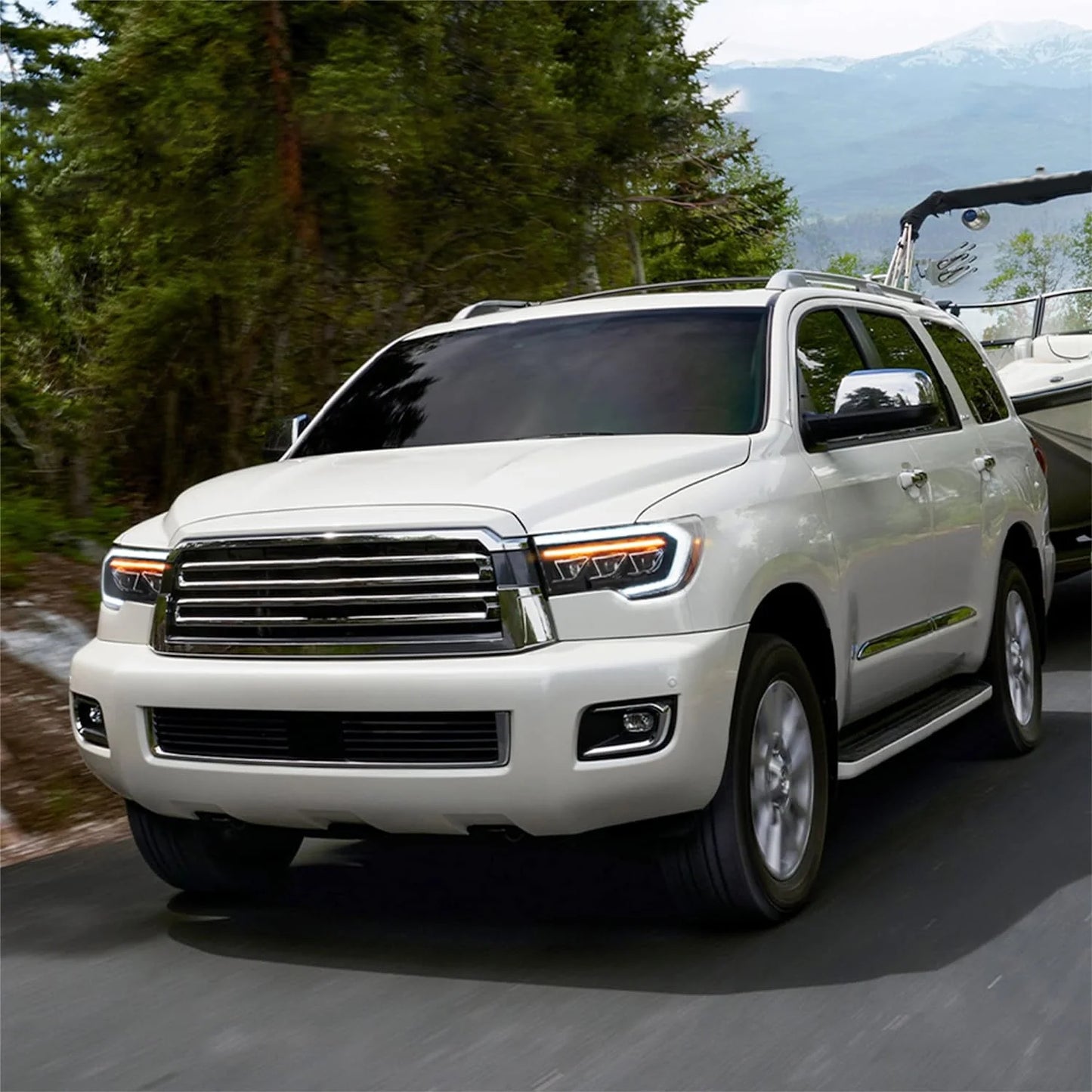 LED Headlights for Toyota Tundra 2007-2013 and Sequoia 2008-2017 2nd Generation (Fits US and Canadian Models). 