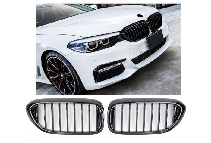✨GRIGLIA DEL RADIATORE NERO LUCIDO PER BMW SERIE 5 G30 G31 ✨