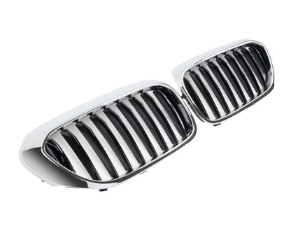 🔥ART.2675 Griglia Sportiva Nero Lucido con Cornice Cromo per BMW Serie 5 G30🔥