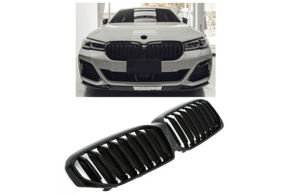 ✨GLOSS BLACK RADIATOR GRILLE FOR BMW 5 SERIES G30 G31 LCI SPORT✨