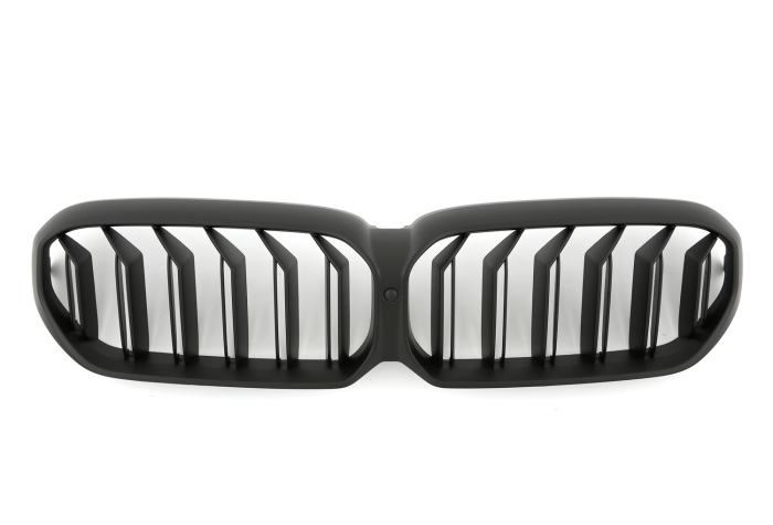 ✨MATTE BLACK DOUBLE BRACKET RADIATOR GRILLE FOR BMW 5 SERIES G30 G31 LCI SPORT✨